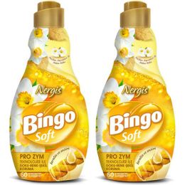 Bingo Nergis 2x1440 ml Konsantre Çamaşır Yumuşatıcısı