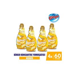 Bingo Nergis 4x1440 ml Konsantre Çamaşır Yumuşatıcısı