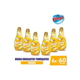 Bingo Nergis 6x1440 ml Soft Konsantre Çamaşır Yumuşatıcısı