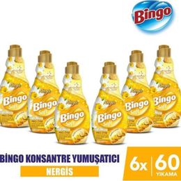Bingo Nergis 6x1440 ml Soft Konsantre Çamaşır Yumuşatıcısı