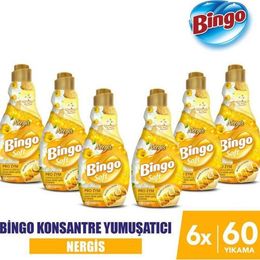 Bingo Nergis 6x1440 ml Soft Konsantre Çamaşır Yumuşatıcısı