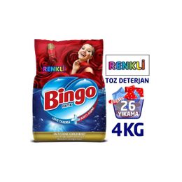 Bingo Renkli 4 kg Matik Toz Çamaşır Deterjanı