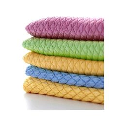 Bio Mix 6'lı 30x40 cm Mikrofiber Baklava Desen Temizlik ve Cam Bezi
