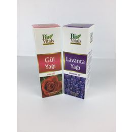 Bio Vitals 20 ml Gül + 20 ml Lavanta Yağı