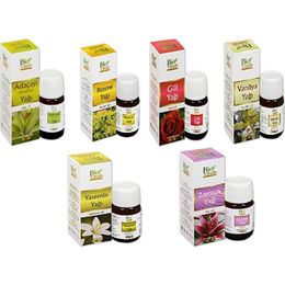 Bio Vitals 6x20 ml Ada Çayı + Rezene + Gül + Vanilya + Yasemin ve Zambak Yağ Seti