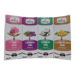 Biorganix Life 4x20 ml Gül Yağı + Lavanta Yağı + Yasemin Yağı + Ylang Ylang Yağı Seti
