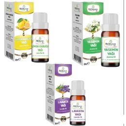 Biorganix Life Relax Aromaterapi Seti: Yasemin Yağı 20 ml+ Lavanta Yağı 20 ml + 20 ml Limon Yağı