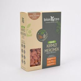 Biorootzo 200 gr Organik Glütensiz ve Vegan Artizan Bronz Kalıp Kırmızı Mercimek Mantı Pipe Rigate