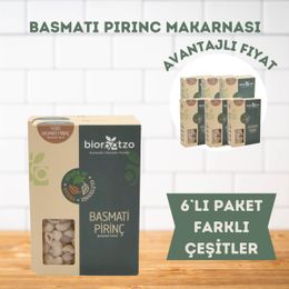 Biorootzo Karışık 6x200 gr Artizan Bronz Kalıp Glütensiz Vegan Basmati Pirinç