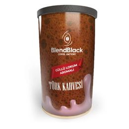 Blendblack Güllü Lokum Aromalı 250 gr Teneke Kutu Türk Kahvesi