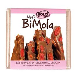 Bolçi Bi Mola Goji Berry Çiya Tablet 70 gr Sütlü Çikolata