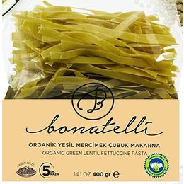 Bonatelli 400 gr Organik Yeşil Mercimekli Makarna