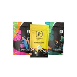 Bongardi Coffee 3'lü 200 gr El Salvador Colombia Intense Filtre Kahve