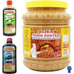 Bozkır Tahin Merkezi 1,9 kg Kepeksiz Tahin + 950 gr Andız Pekmezi + 950 gr Kozalak Pekmezi