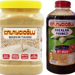 Bozkır Tahin Merkezi 935 gr Beyaz Tahin + 950 gr Kozalak Pekmezi