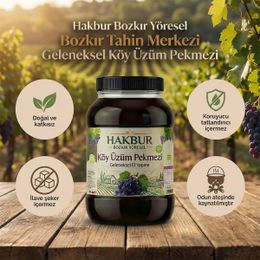 Bozkır Tahin Merkezi 950 gr Üzüm Köy Pekmezi