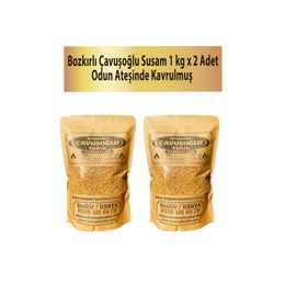 Bozkırlı Çavuşoğlu 2x1 kg Odun Ateşinde Kavrulmuş Susam