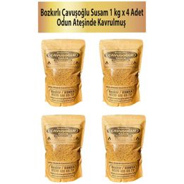 Bozkırlı Çavuşoğlu 4x1 kg Odun Ateşinde Kavrulmuş Susam
