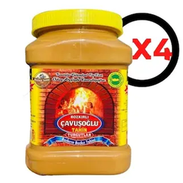 Bozkırlı Çavuşoğlu 4x930 gr Odun Ateşinde Kepeksiz Bozkır Tahini