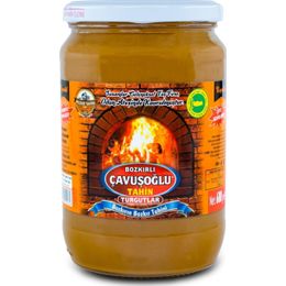 Bozkırlı Çavuşoğlu 600 gr Cam Kavanoz Odun Ateşinde Kepekli Bozkır Tahini