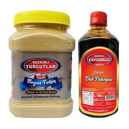 Bozkırlı Çavuşoğlu 930 gr Kepekli Beyaz Tahin + 1000 gr Dut Pekmezi