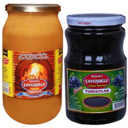 Bozkırlı Çavuşoğlu 930 gr Kepeksiz Bozkır Tahini + 930 gr Üzüm Pekmezi