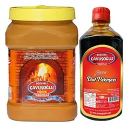 Bozkırlı Çavuşoğlu 930 gr Odun Ateşinde Kepekli Bozkır Tahini + 1000 gr Dut Pekmezi