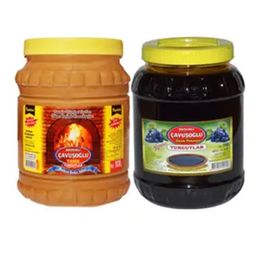 Bozkırlı Çavuşoğlu Odun Ateşinde Kepekli Bozkır Tahini 930 gr + 930 gr Beyaz Tahin