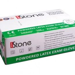 Broken Stone S 100'lü Pudralı Latex Beyaz Eldiveni