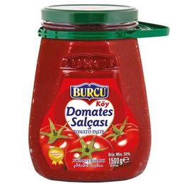 Burcu 1500 gr Cam Köy Domates Salçası