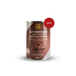 By Tüfekçi 1000 gr Çilek Yüksek Kakao Gerçek Şeker Sıcak Çikolata