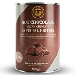 By Tüfekçi 1000 gr Sıcak Çikolata (Hot Chocolate) Yüksek Kakao ve Gerçek Şeker