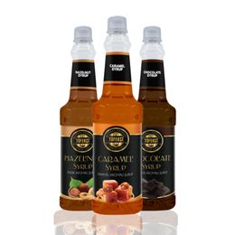 By Tüfekçi 3x750 ml Karamel Çikolata Fındık Şurubu