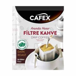 Cafex 8 gr Tek İçimlik Dark Filtre Kahve