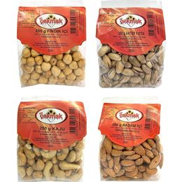 Çakmak 4x250 gr Badem + Kaju + Antep + Fındık