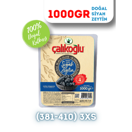 Çalıkoğlu 1 kg 381-410 3Xs Doğal Gemlik Siyah Zeytin