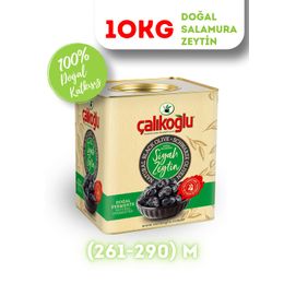 Çalıkoğlu 10 kg 261-290 M Doğal Gemlik Özel Salamura Siyah Zeytin