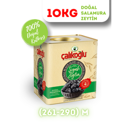 Çalıkoğlu 10 kg 261-290 M Doğal Gemlik Özel Salamura Siyah Zeytin