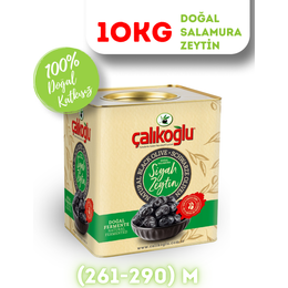 Çalıkoğlu 10 kg 261-290 M Doğal Gemlik Özel Salamura Siyah Zeytin