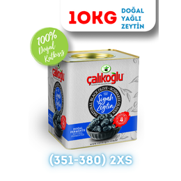 Çalıkoğlu 10 kg 351-380 2Xs Doğal Gemlik Yağlı Siyah Zeytin