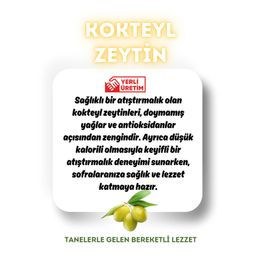 Çalıkoğlu 400 gr 141-160 Dogal Kokteyl Yeşil Zeytin