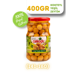 Çalıkoğlu 400 gr 141-160 Dogal Kokteyl Yeşil Zeytin