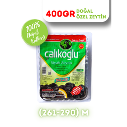 Çalıkoğlu 400 gr 261-290 M Doğal Gemlik Özel Siyah Zeytin