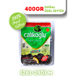 Çalıkoğlu 400 gr 261-290 M Doğal Gemlik Özel Siyah Zeytin
