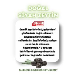 Çalıkoğlu 500 gr 351-380 3Xs Doğal Gemlik Siyah Zeytin