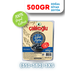 Çalıkoğlu 500 gr 351-380 3Xs Doğal Gemlik Siyah Zeytin