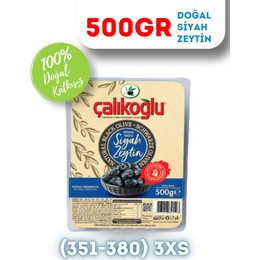 Çalıkoğlu 500 gr 351-380 3Xs Doğal Gemlik Siyah Zeytin