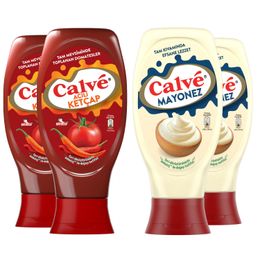 Calve 2x400 gr Acılı Ketçap + 2x380 gr Mayonez