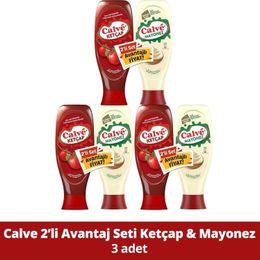 Calve 3x600 gr Ketçap + 3x540 gr Yağı Azaltılmış Mayonez