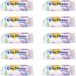 Canhome 40 Adetlik 10 Rulo Beyaz Mini Küçük Boy 40x50 cm 30 lt Çöp Poşeti